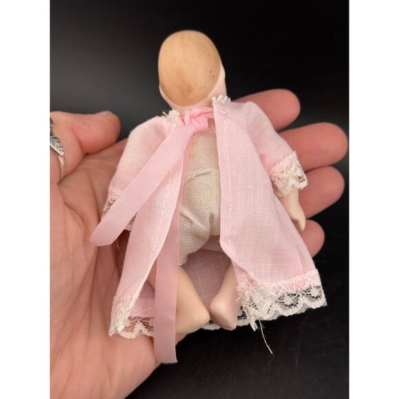 Vintage Porcelain Bisque Miniature Doll - Picture 6 of 6
